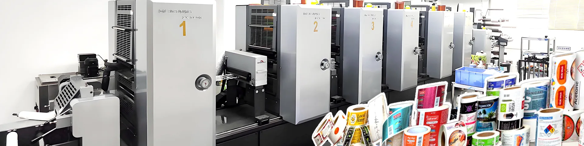 Label rotary press — high-volume sticker and label production