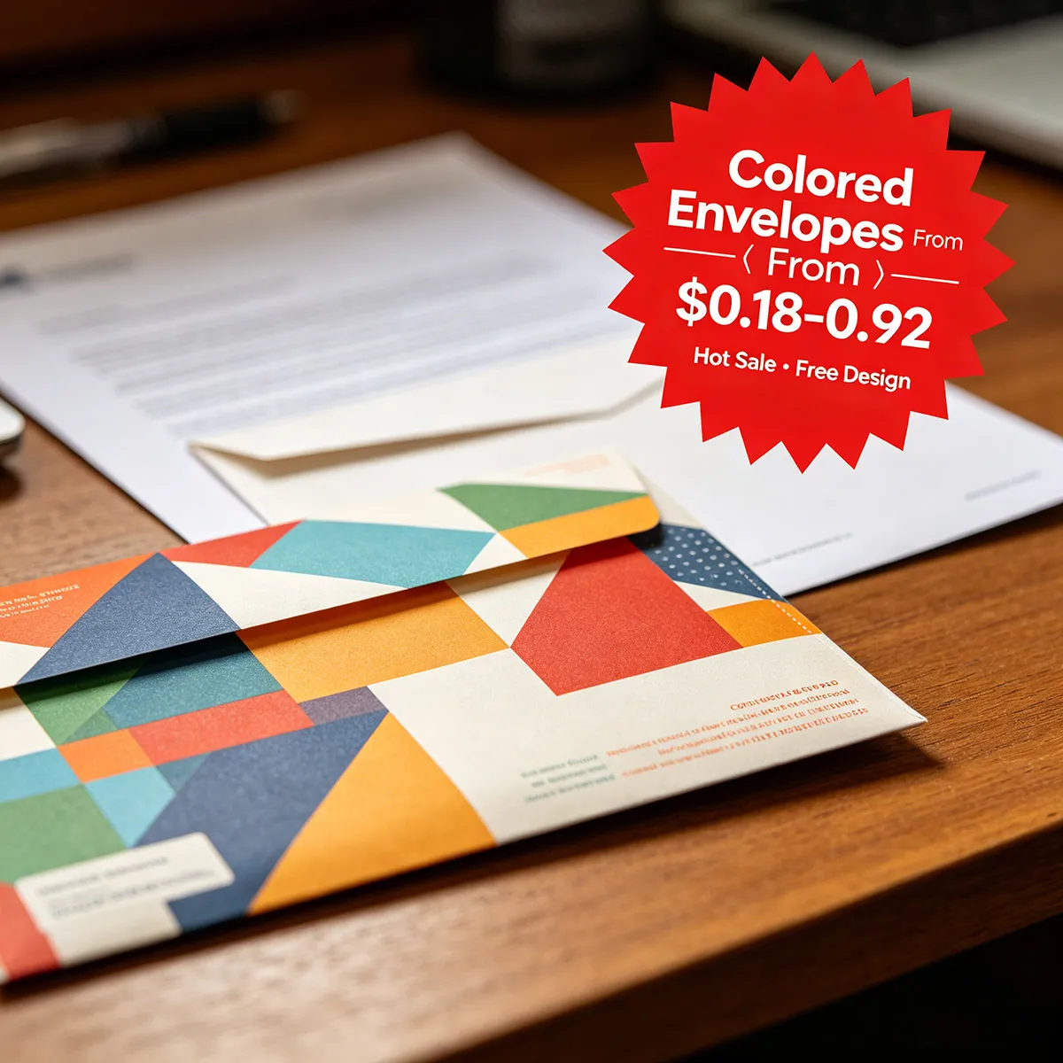 Colored Envelopes · 100 MOQ · Global Shipping · ZprintPro