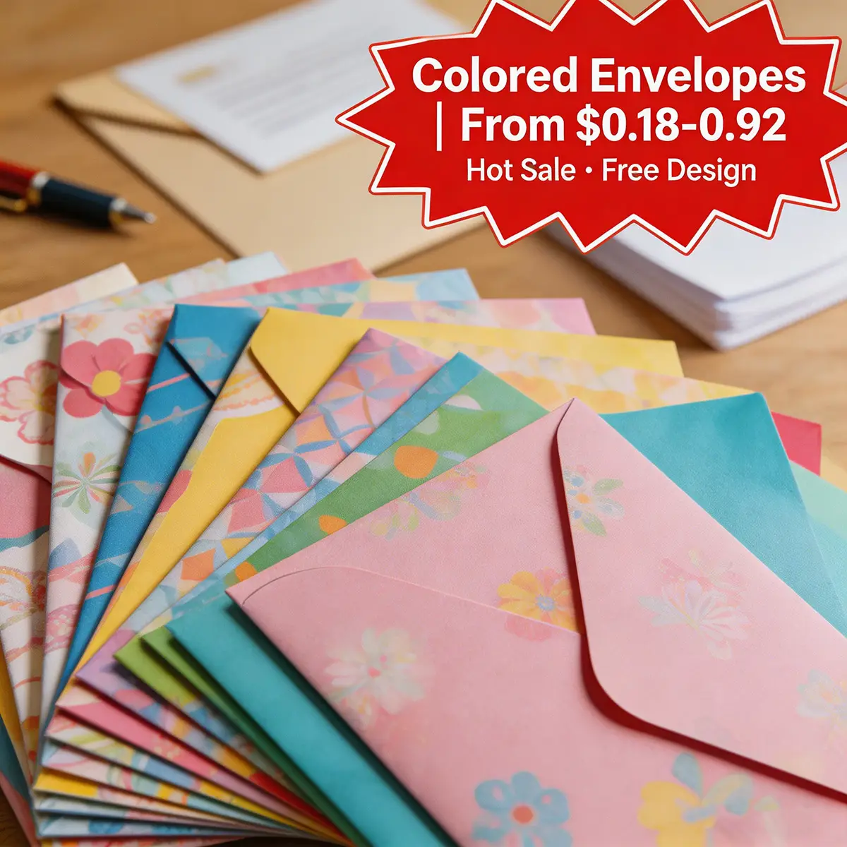 Custom colored envelopes with foil-lined premium, premium materials — ZprintPro - 4