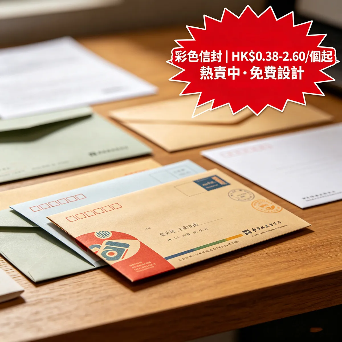 彩色信封 / 開窗信封 | 香港彩色信封印刷 80–120g 書紙／彩色書紙 | ZprintPro智印港 - 3